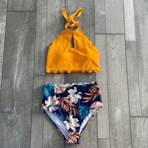 NWOT Urban Outfitters 2-Piece Floral High Waisted Bikini, Size Medium (M)